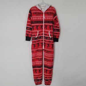 Fireball Whiskey Men's Hooded Onesie Size XS